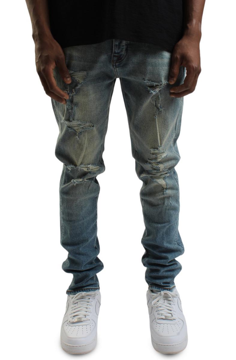 Stunning Blue Patch Jeans - A Must-Have!
