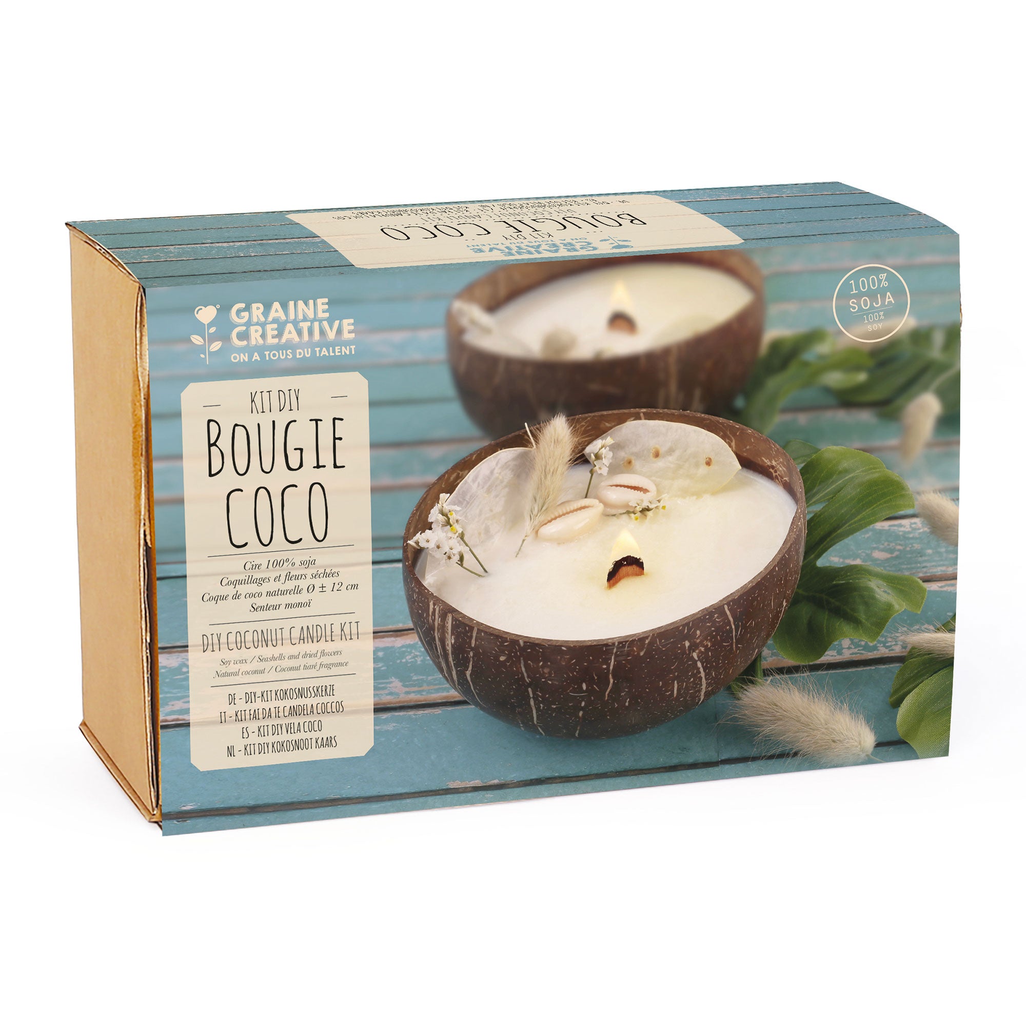 Enchanting DIY Coconut Candle Kit