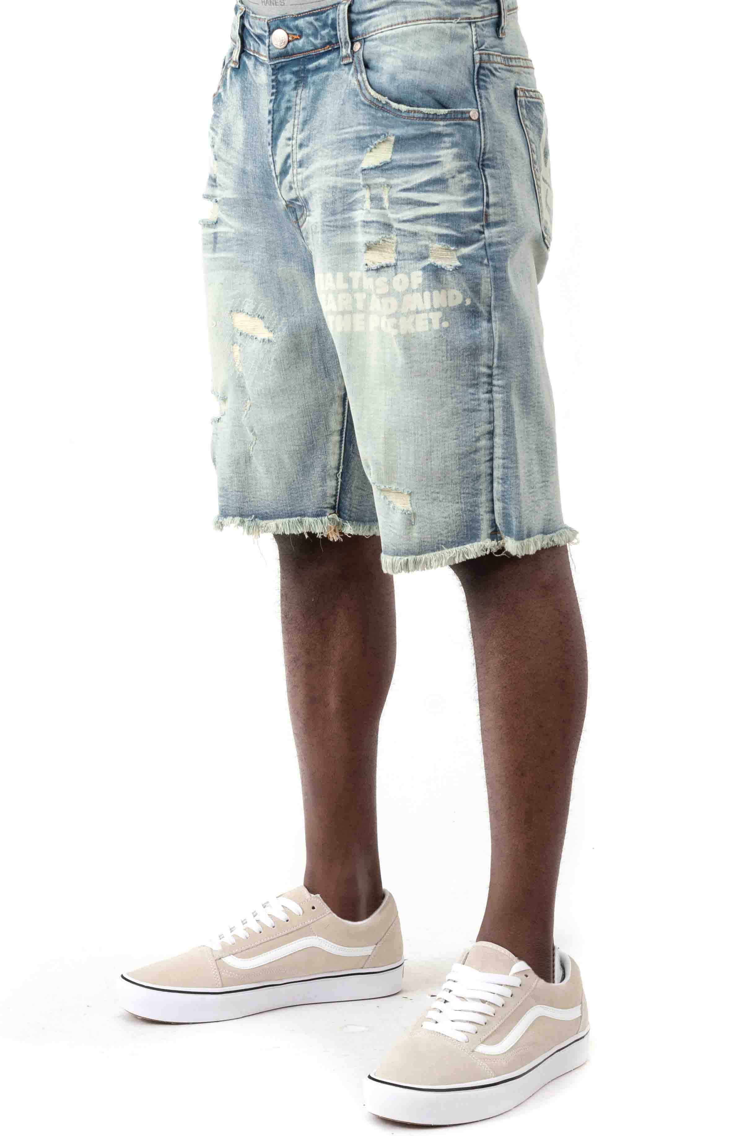 Billionaire Boys Club's Stunning Solar Flare BB Parallel Jean Shorts