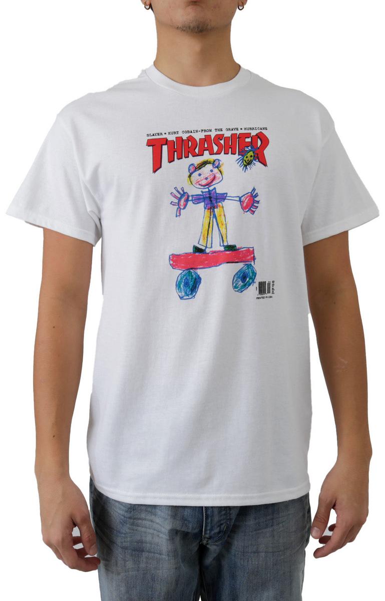 Thrasher's Awesome White Kid Cover Tee