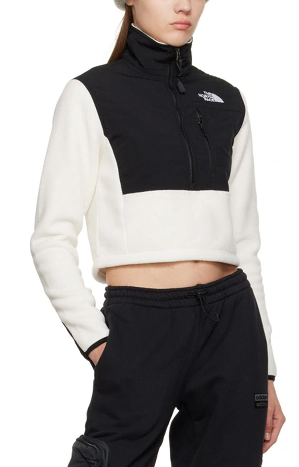 The North Face Gardenia White Denali Crop Jacket - A Stylish Must-Have!