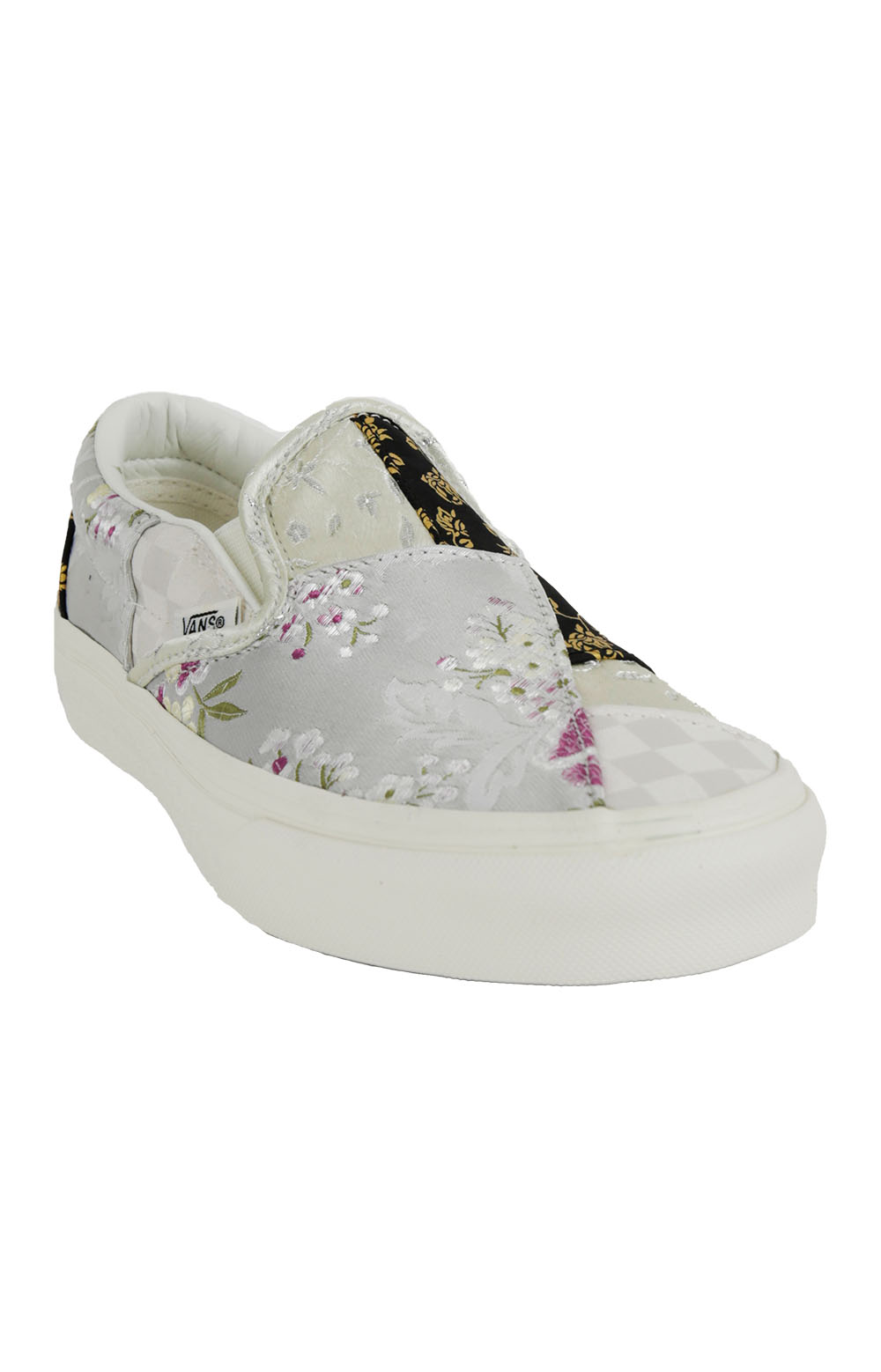 JMH8L8 Vans Brocade Classic Slip-On Shoes - Patchwork/True White
