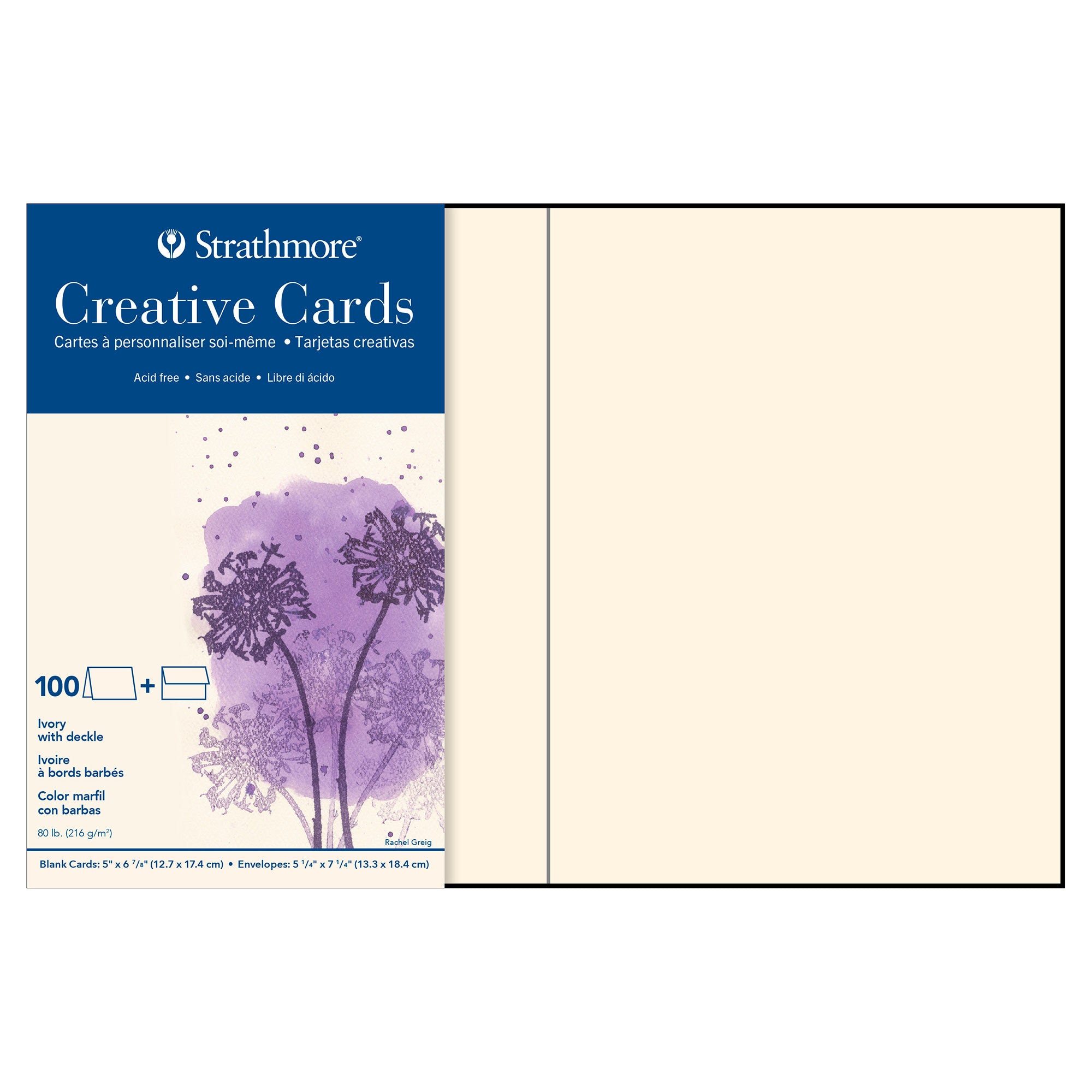 Ivory Deckled Edge Creative Cards - Unleash Your Creativity!