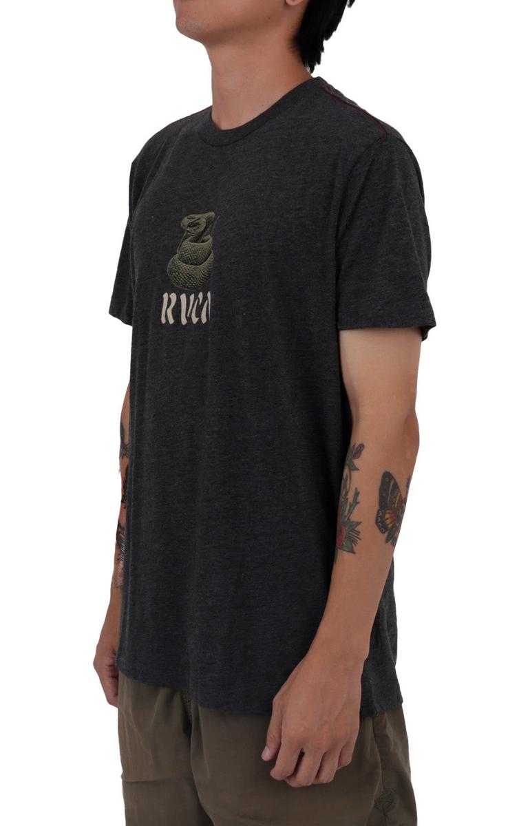 Stunning Black Coiled T-Shirt by RVCA