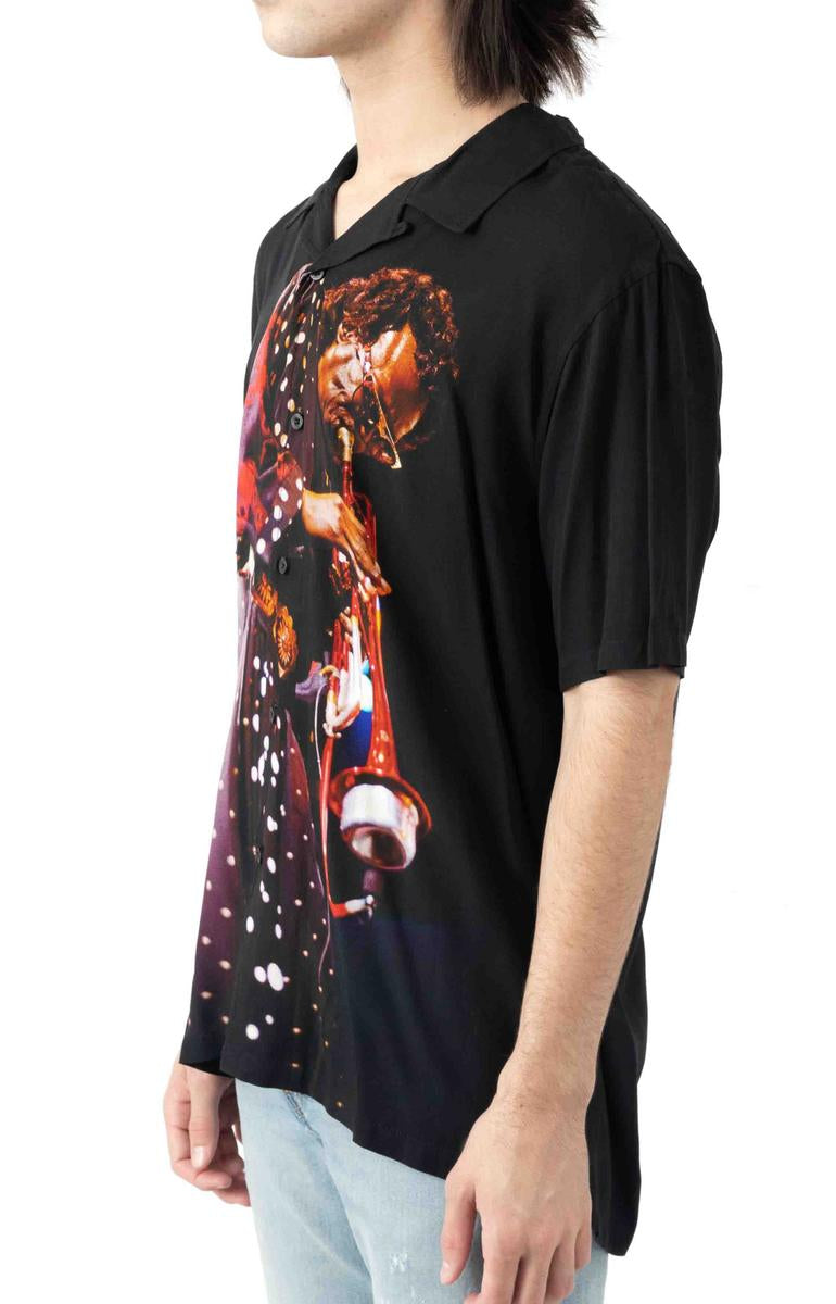 Huf x Miles Davis Yesternow Woven Button - Up Shirt: A Musical Fashion Statement