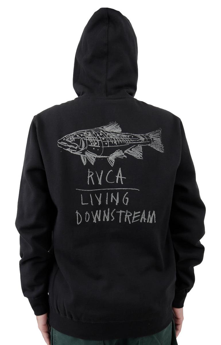 Stunning Black Downstream Pullover Hoodie