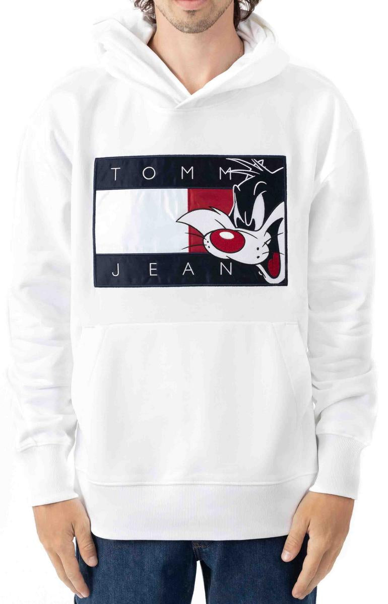 Looney Toon Bright White Pullover Hoodie - A Must - Have!