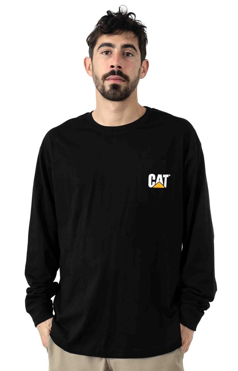Caterpillar's Stunning Long Sleeve Pocket Shirt in Black