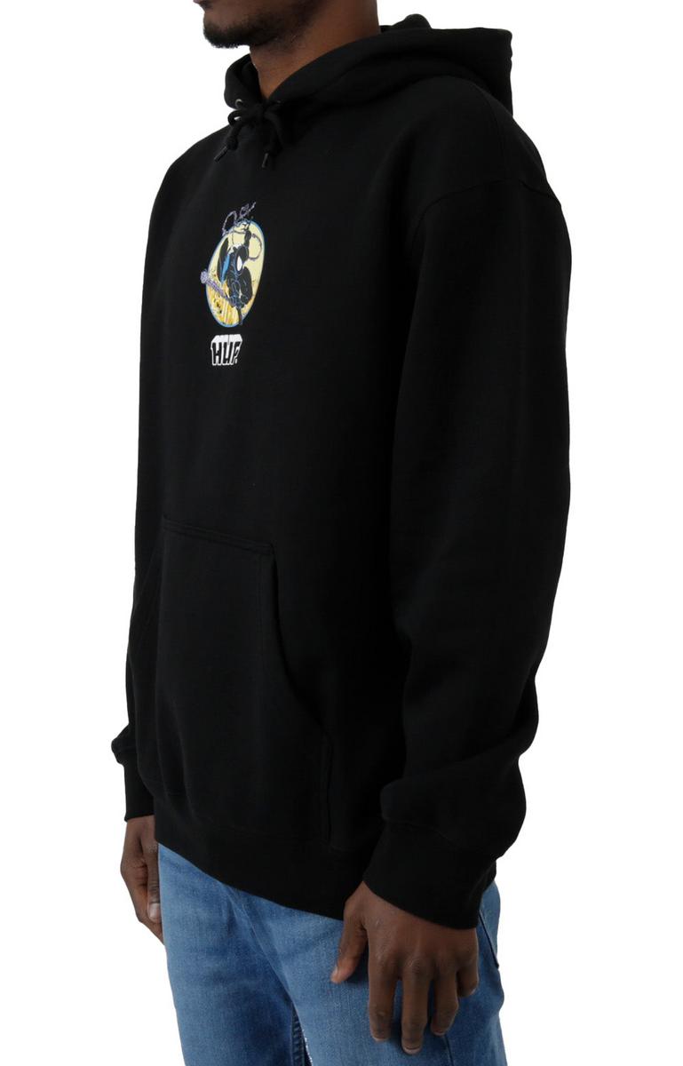 Huf x Marvel '90s Spider - Man Inspired Black Oversized Hoodie: A Must - Have!