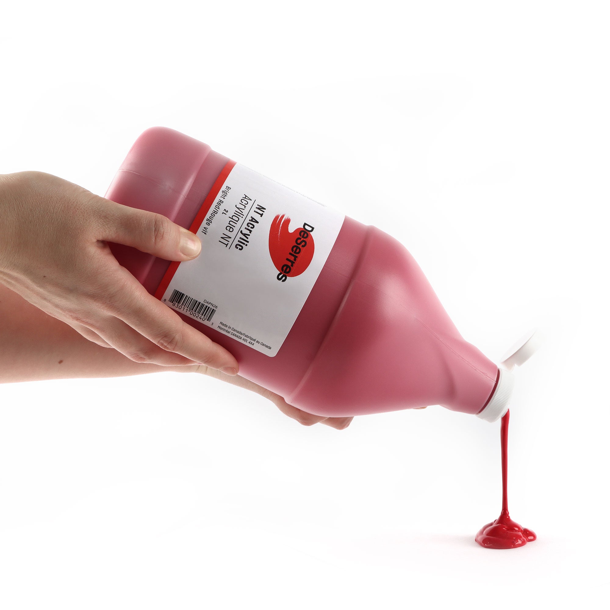 Dacryl Studio Acrylic - 2L Bright Red: Low Viscosity for Stunning Art!