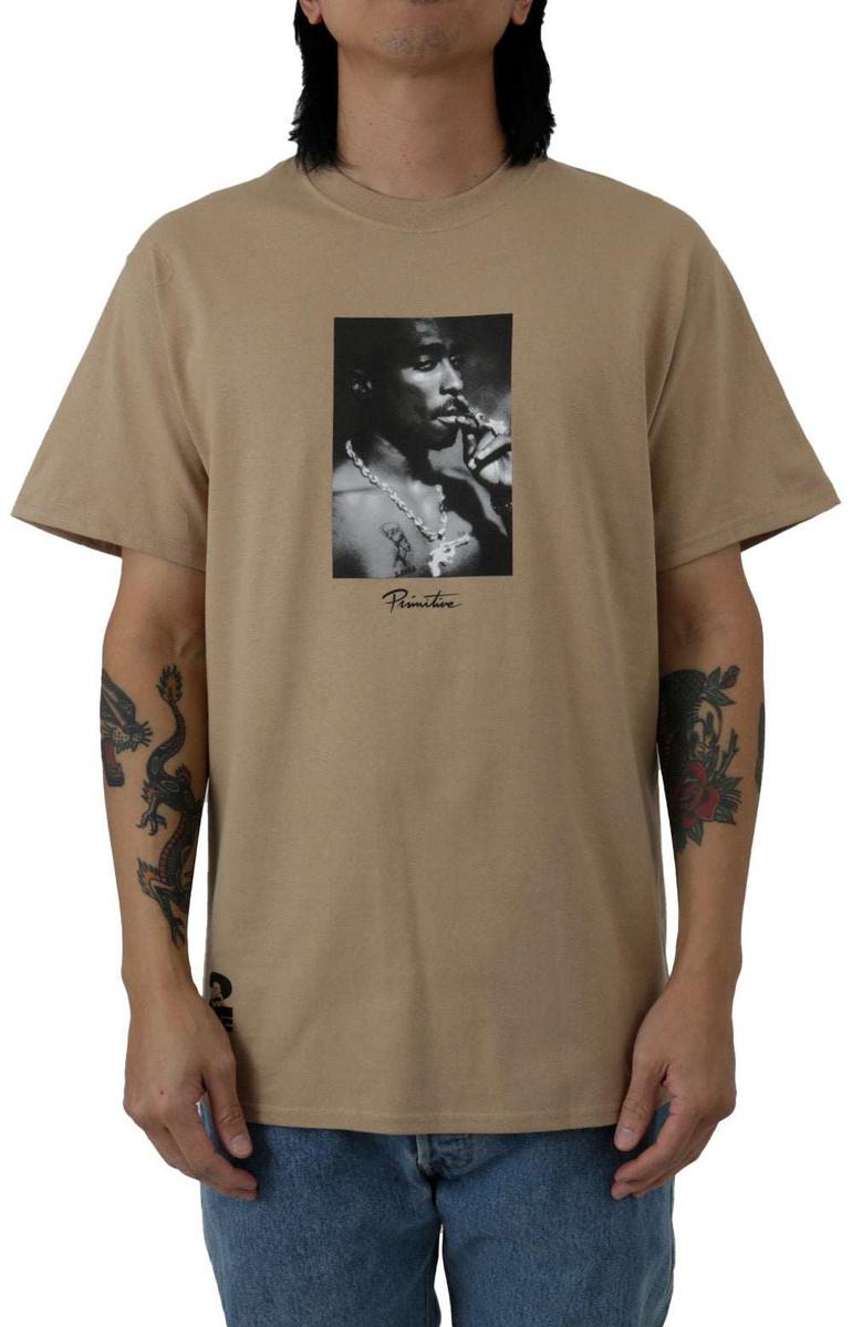 Primitive Heavyweight Cotton T-Shirt in Sand - A Wardrobe Essential
