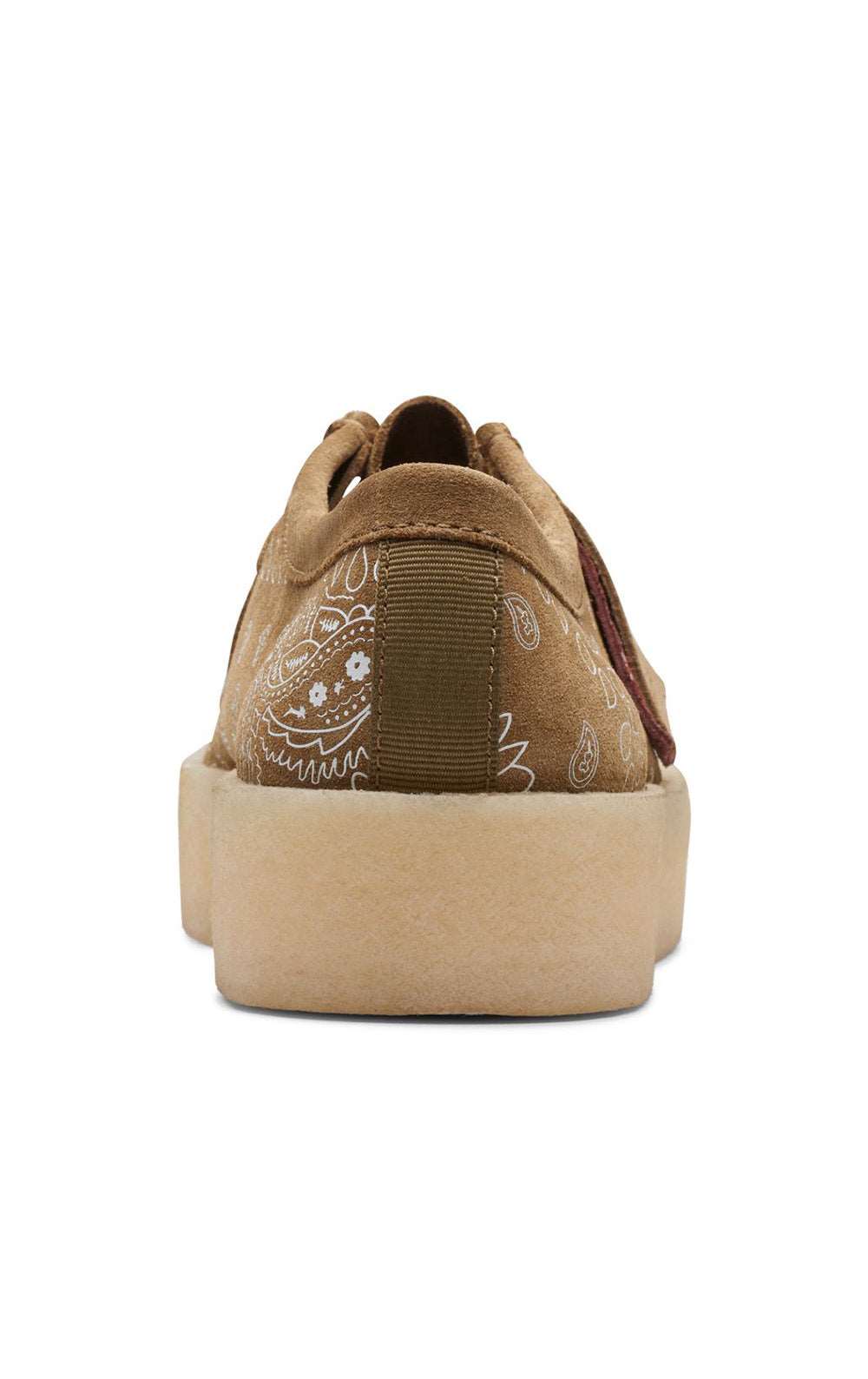Clarks Wallabee Cup Shoes - Stunning Dark Olive Paisley Print
