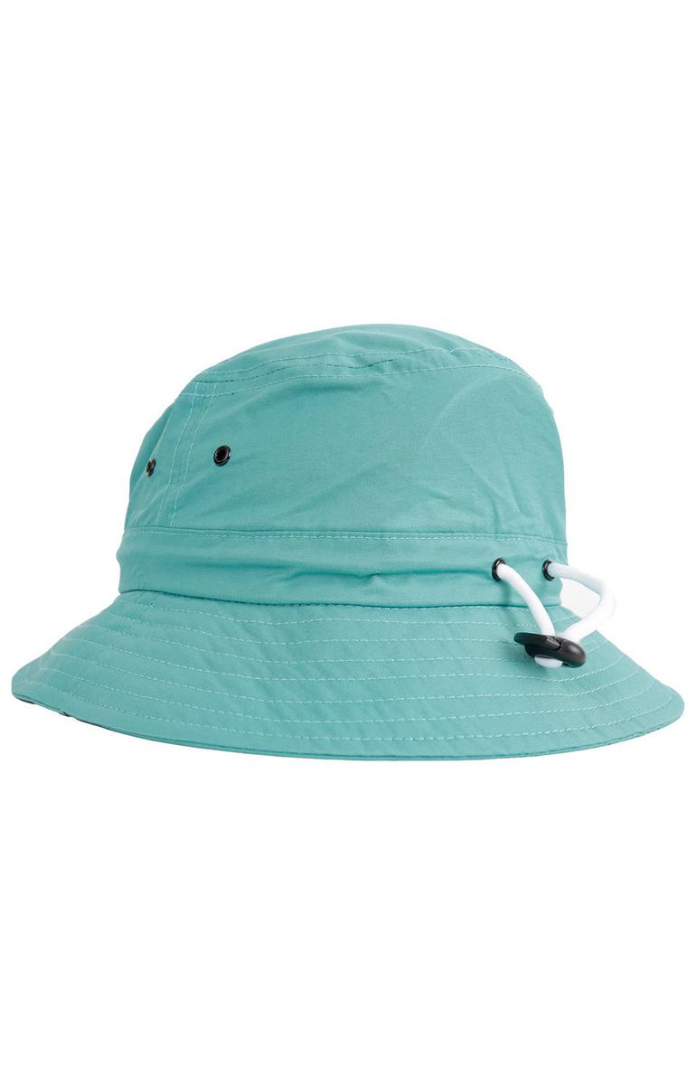 Stunning Turquoise Obey Classic Fit Bucket Hat with Elastic Bungee