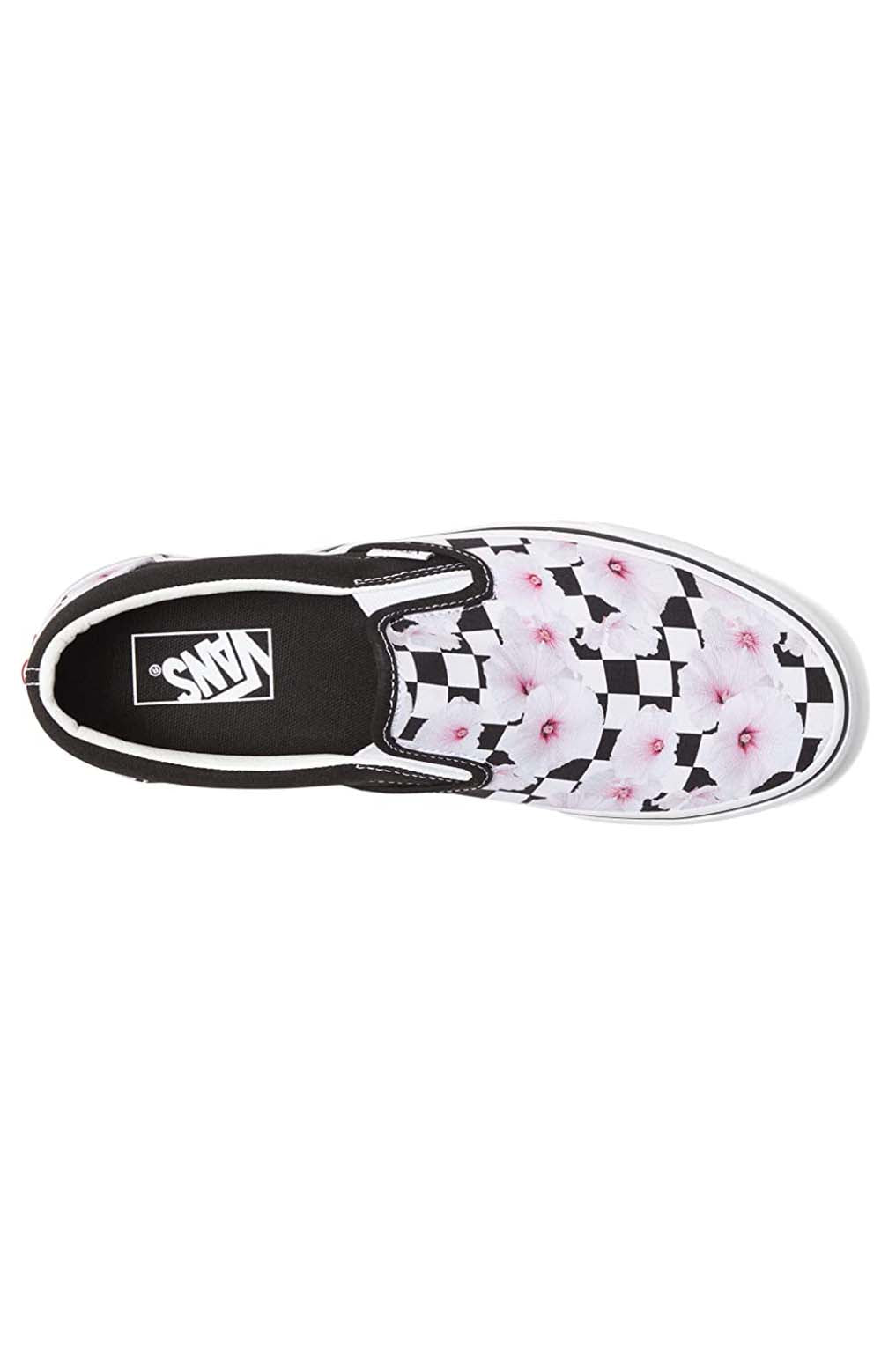 JLXBM8 Hibiscus Check Black Classic Slip-On Shoes - Irresistible Style!