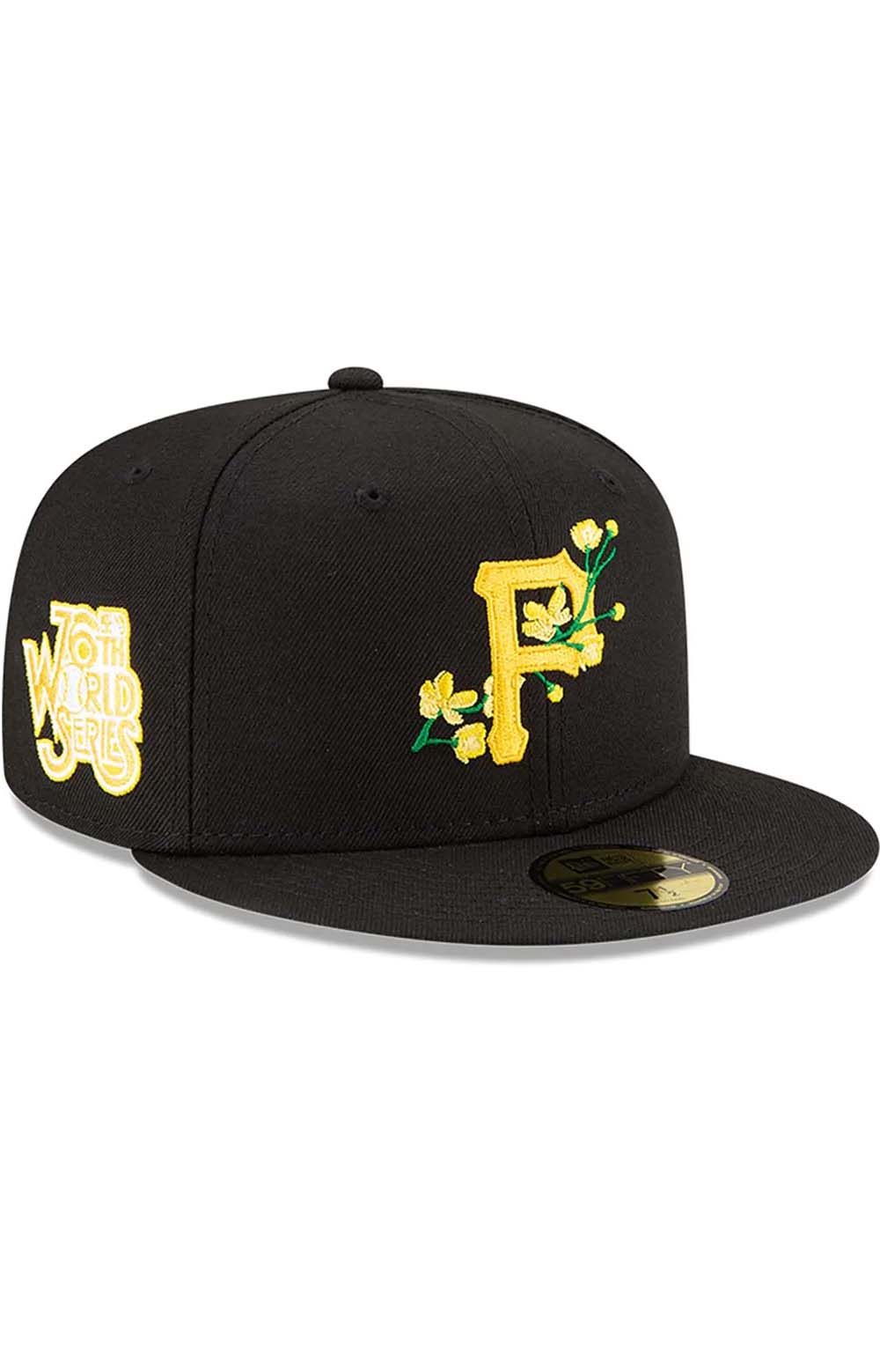 Stunning Pittsburgh Pirates Floral Side Patch 59FIFTY Fitted Cap