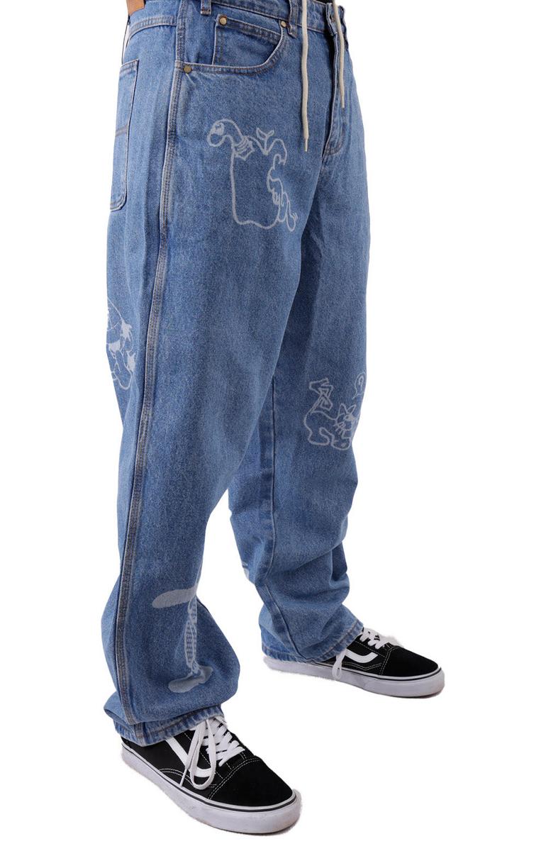Butter Goods Jun Vintage Washed Indigo Baggy Denim Jeans - A Fashion Must-Have!