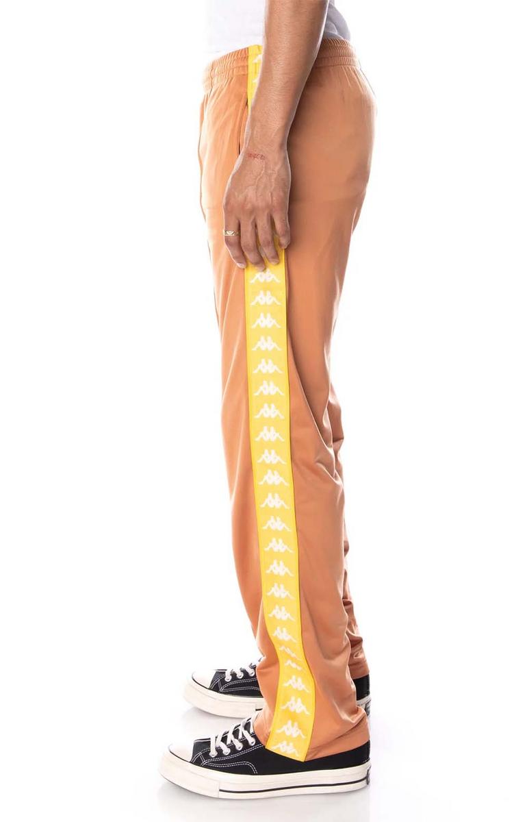 Kappa 222 Banda Astoriazz Men's Stylish Brown/Yellow Trackpants - Grab Yours Now!