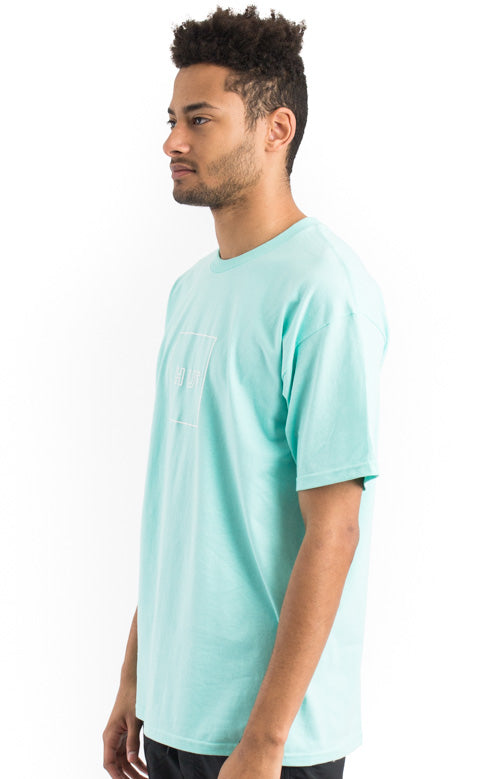 Stunning Celadon Puff Print Box Logo Tee