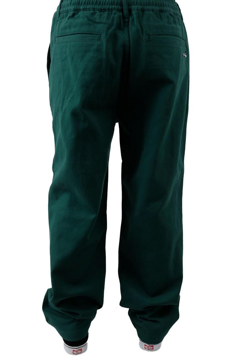 Stylish Loon Dark Green Baggy Chino Pants