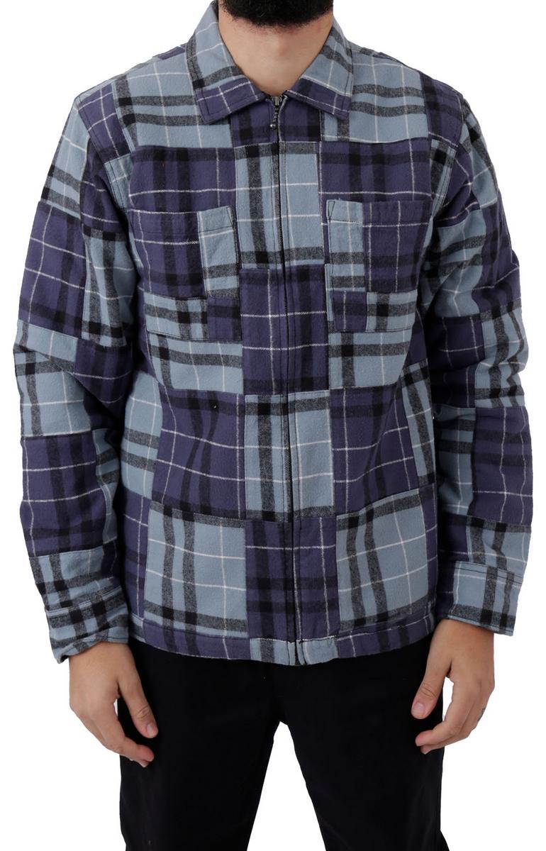 Curtis Leaf Multi Plaid Flannel Shirt Jacket - A Fashion Statement
