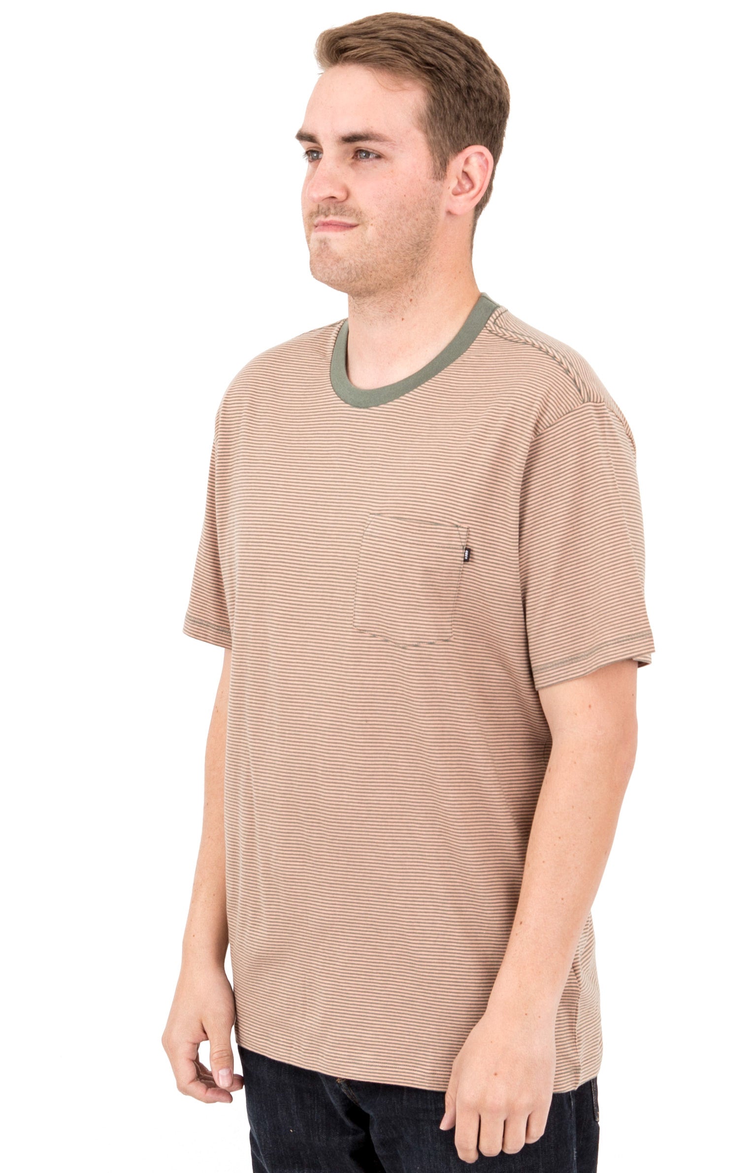 Gorgeous Wisemaker Pocket T-Shirt in Dusty Rose