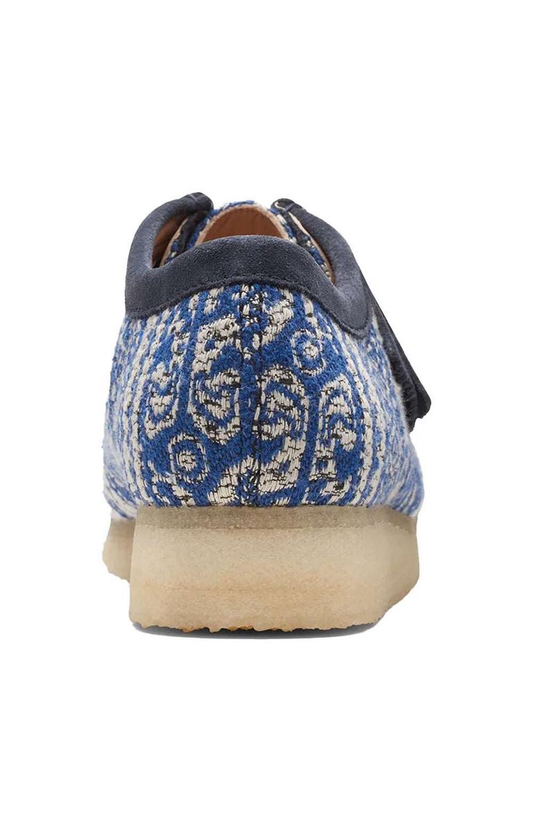 Stylish Blue Fabric Wallabee Boots by Clarks