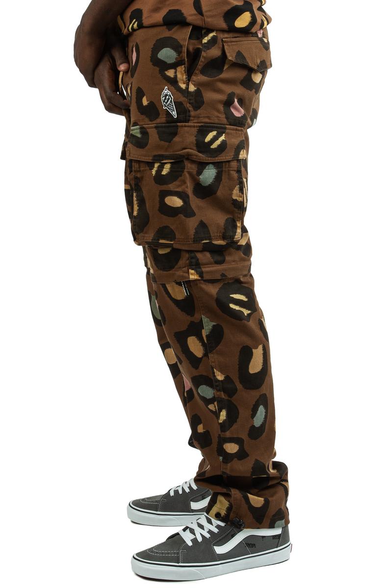 IceCream Endangered Cargo Pant - Bison Cheetah Print