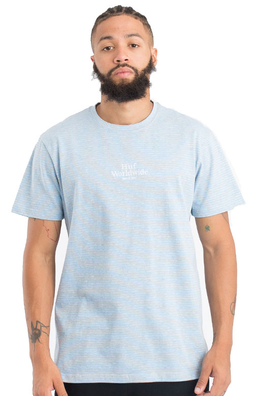 Stunning Royale Stripe Blue/Grey T-Shirt - Grab Yours Now!
