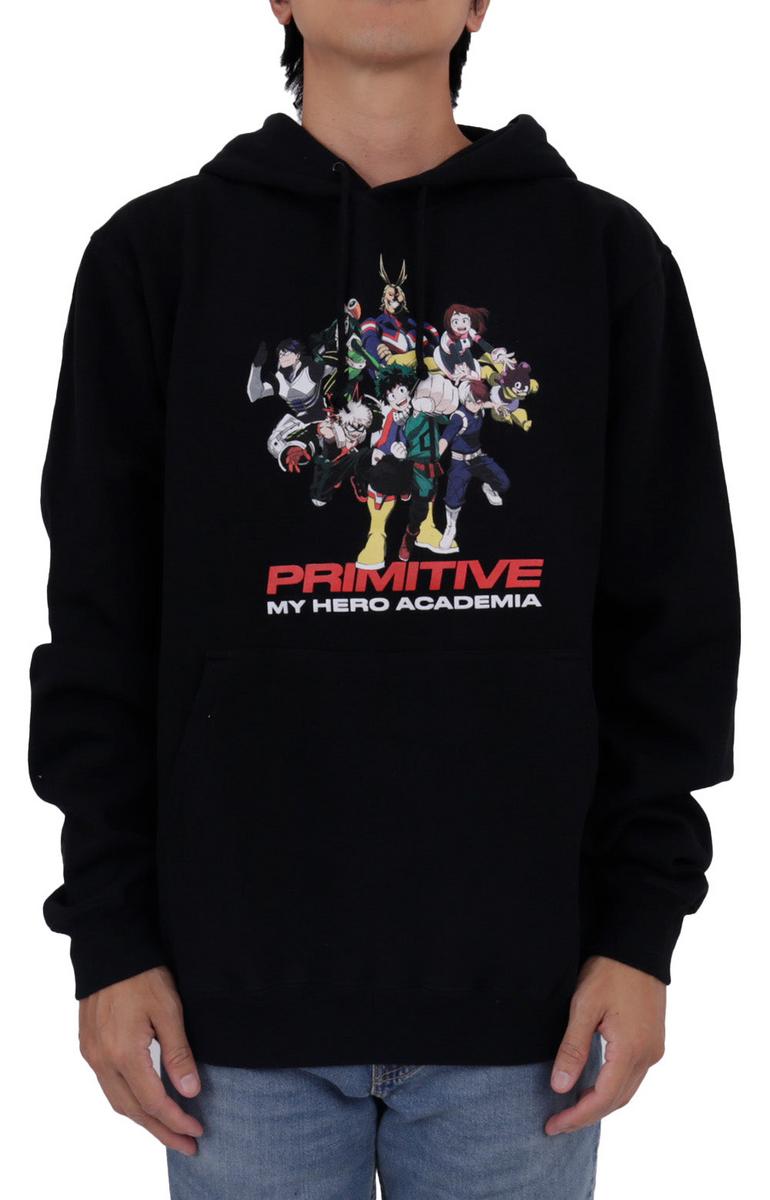 Primitive x My Hero Academia Stunning Black Glitter Hoodie - Grab Yours Now!
