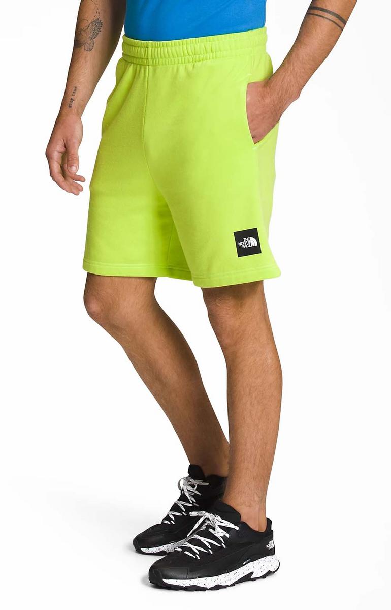 Men's The North Face Box NSE Adventure Shorts - Striking LED Yellow/TNF Black