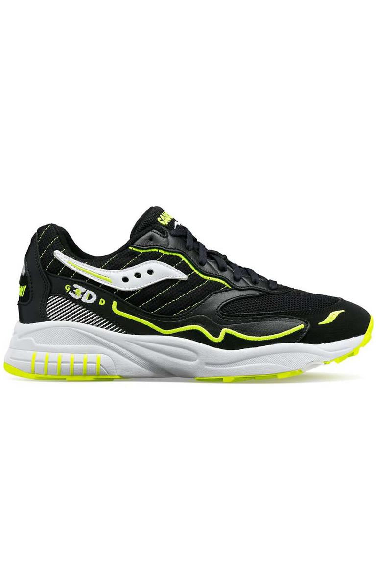 Saucony 3D Grid Hurricane Black/White Sneakers - A Timeless Classic!