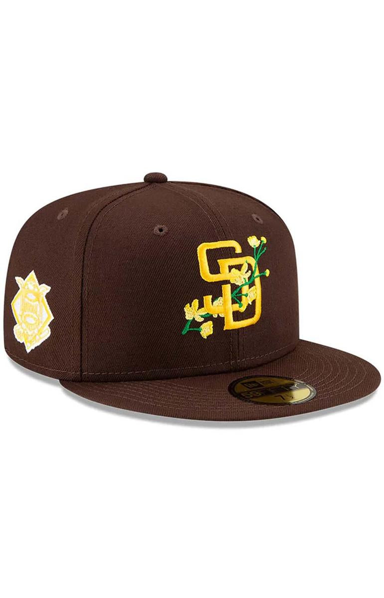 Gorgeous San Diego Padres Floral Logo 59FIFTY Fitted Cap - Grab Yours Now!