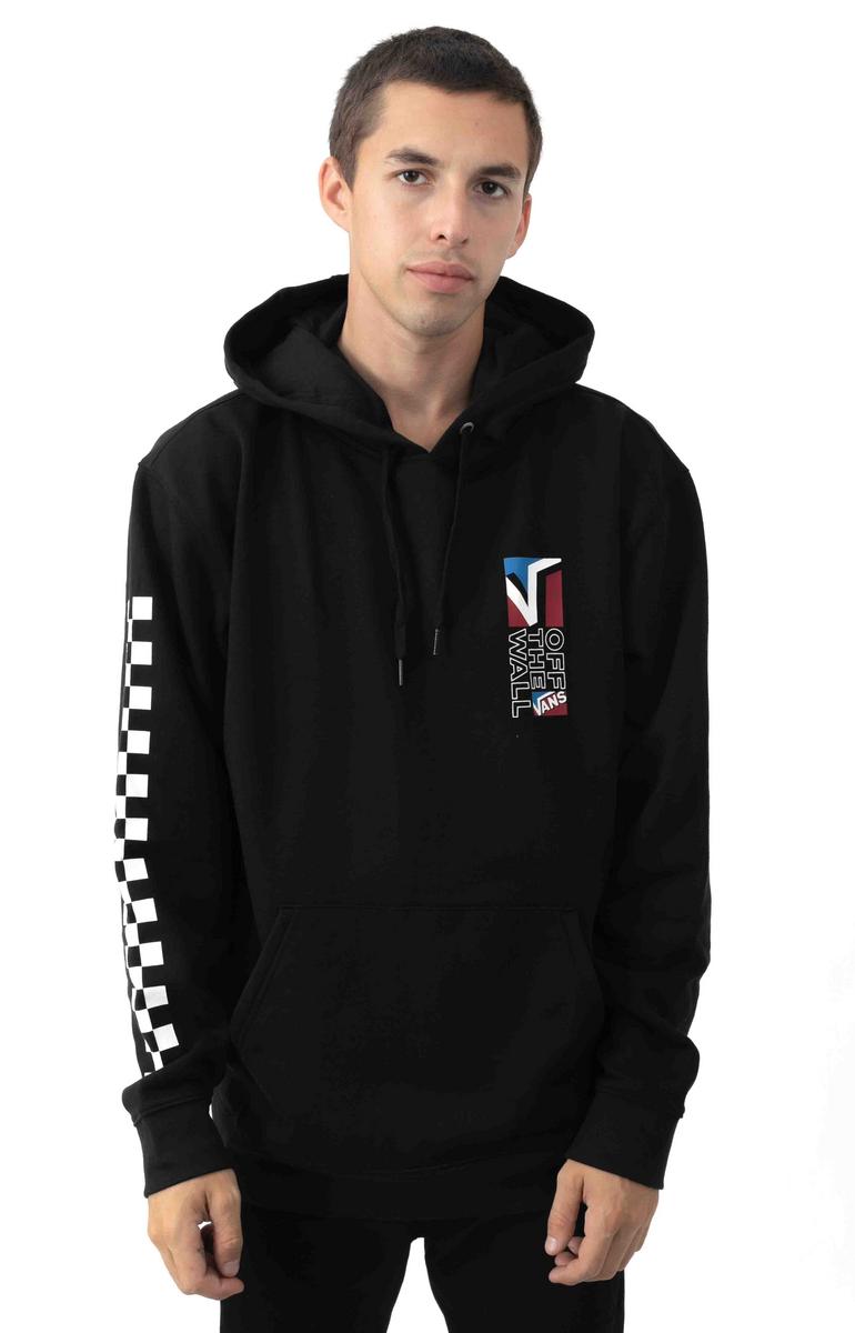 Stylish Dimension Black Pullover Hoodie
