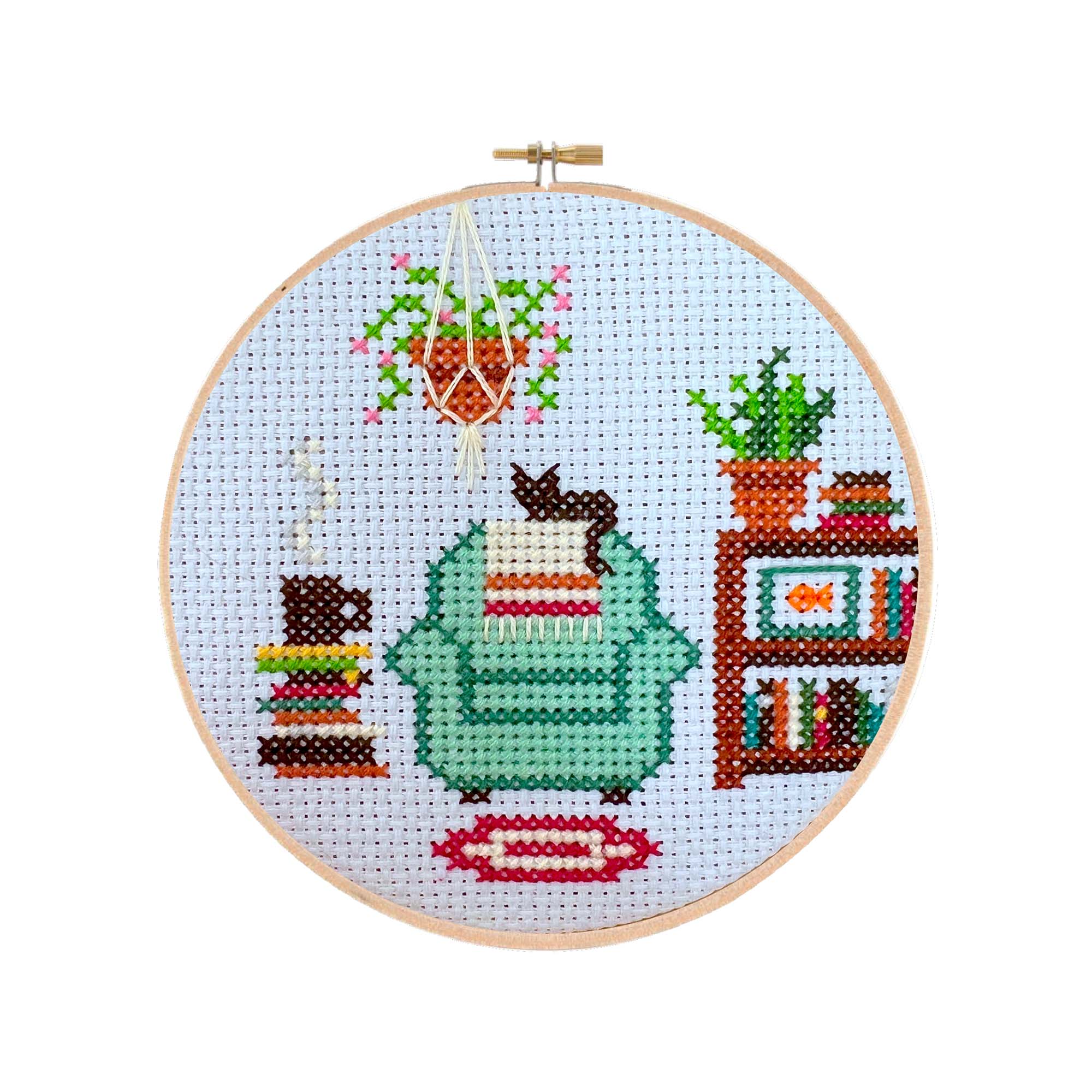 Exciting DIY Cross Stitch Kit: Create Your Own Reading Nook!