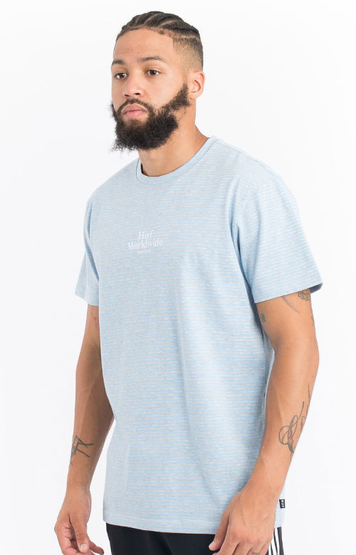 Stunning Royale Stripe Blue/Grey T-Shirt - Grab Yours Now!