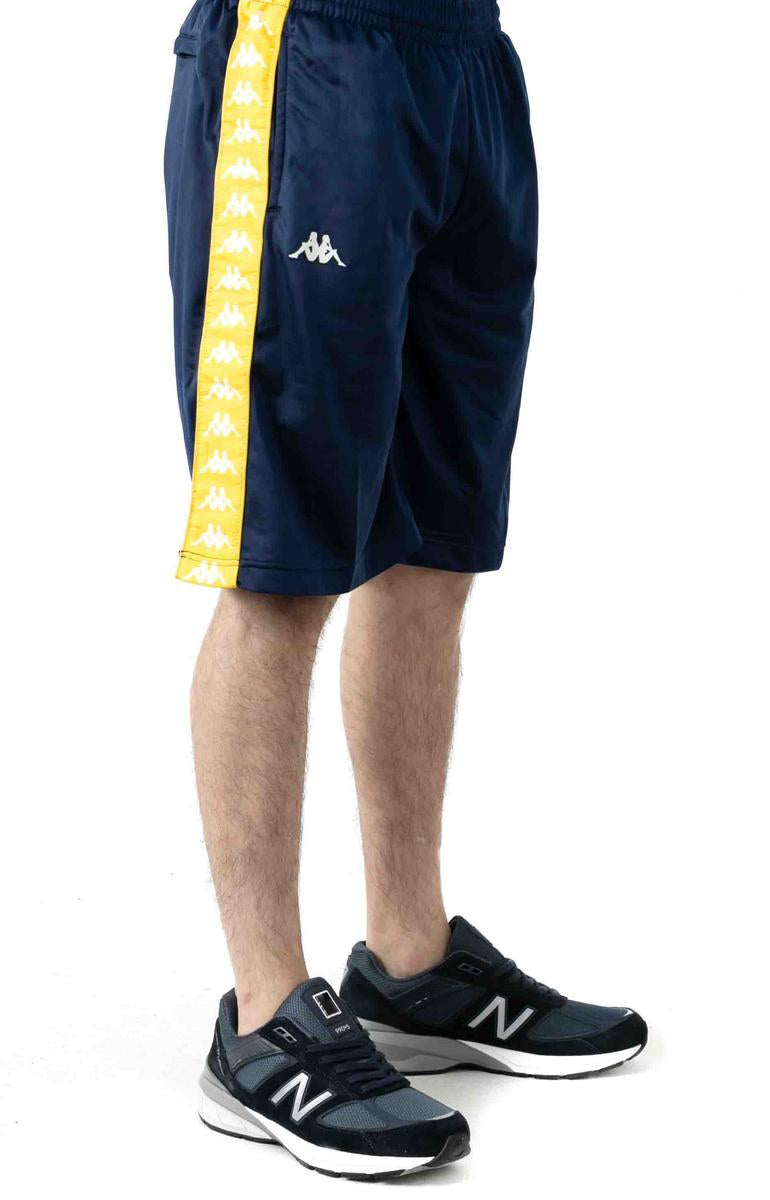 Kappa's Stunning Blue Mid/Yellow 222 Banda Treadwellz Shorts