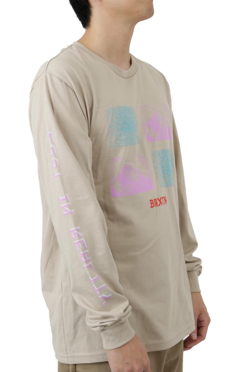 Brixton's Alluring All Eyes Long Sleeve Shirt in Sand