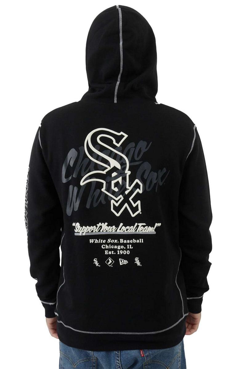 Chicago White Sox Stylish Split Design Pullover Hoodie - Show Your Team Spirit!