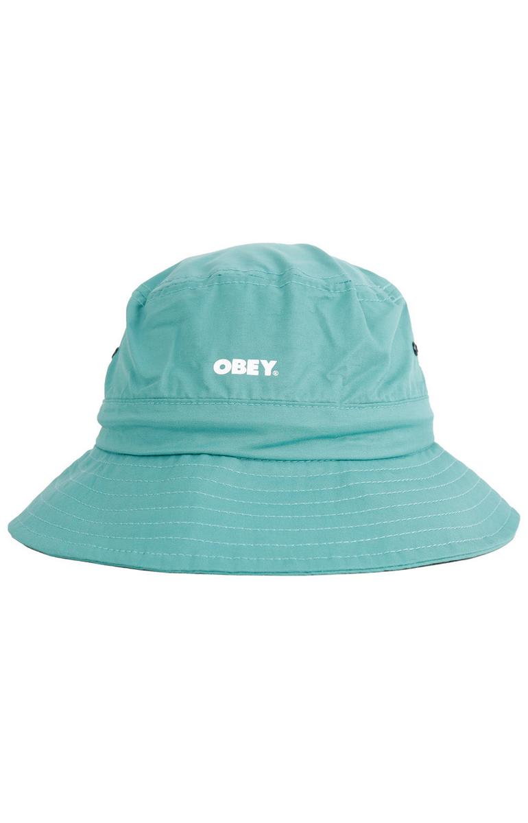 Stunning Turquoise Obey Classic Fit Bucket Hat with Elastic Bungee