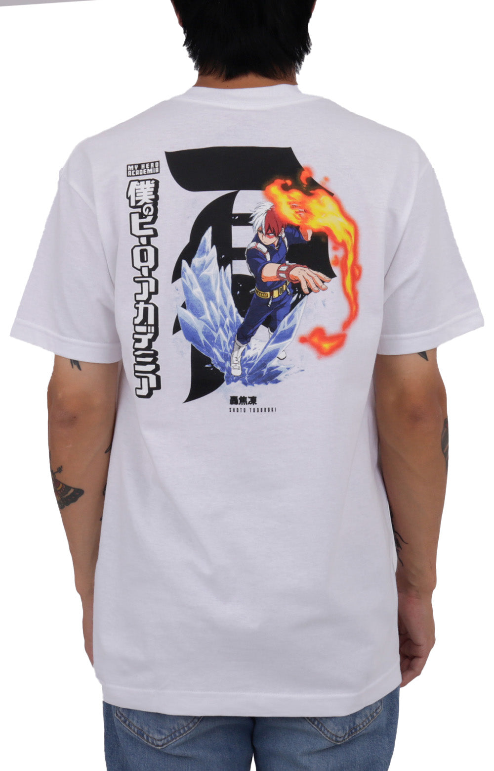 Primitive x My Hero Academia's Shoto Todoroki Dirty P Tee - Stunning White