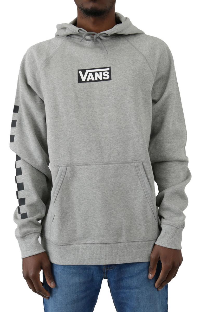 Vans Versa Performance Pullover Hoodie - Cement Heather with Checkerboard Magic