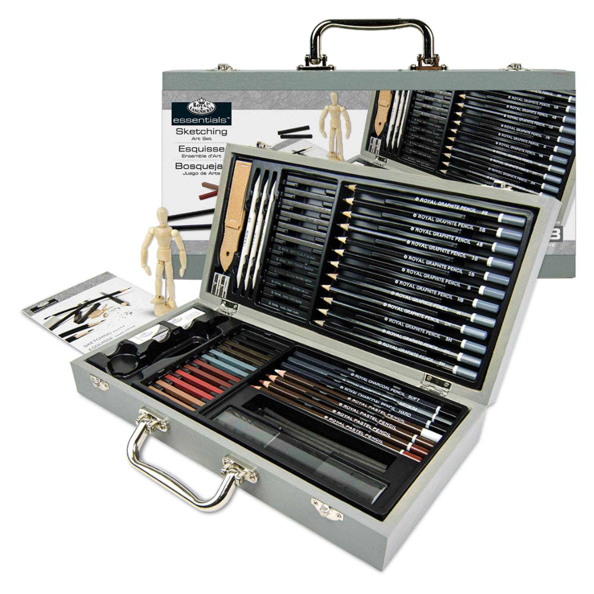 Ultimate Deluxe Sketching Artist Kit - 58 Pieces