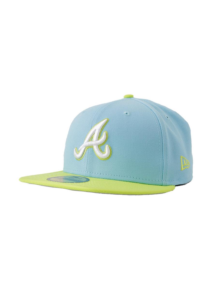 Atlanta Braves Cyber Green/Blue 5950 Fitted Cap - Color Pack Edition: Show Your Team Pride!