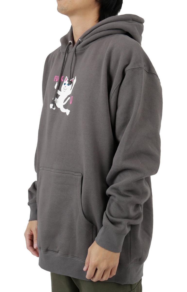 RIPNDIP F U Charcoal - The Ultimate Rebellious Pullover Hoodie