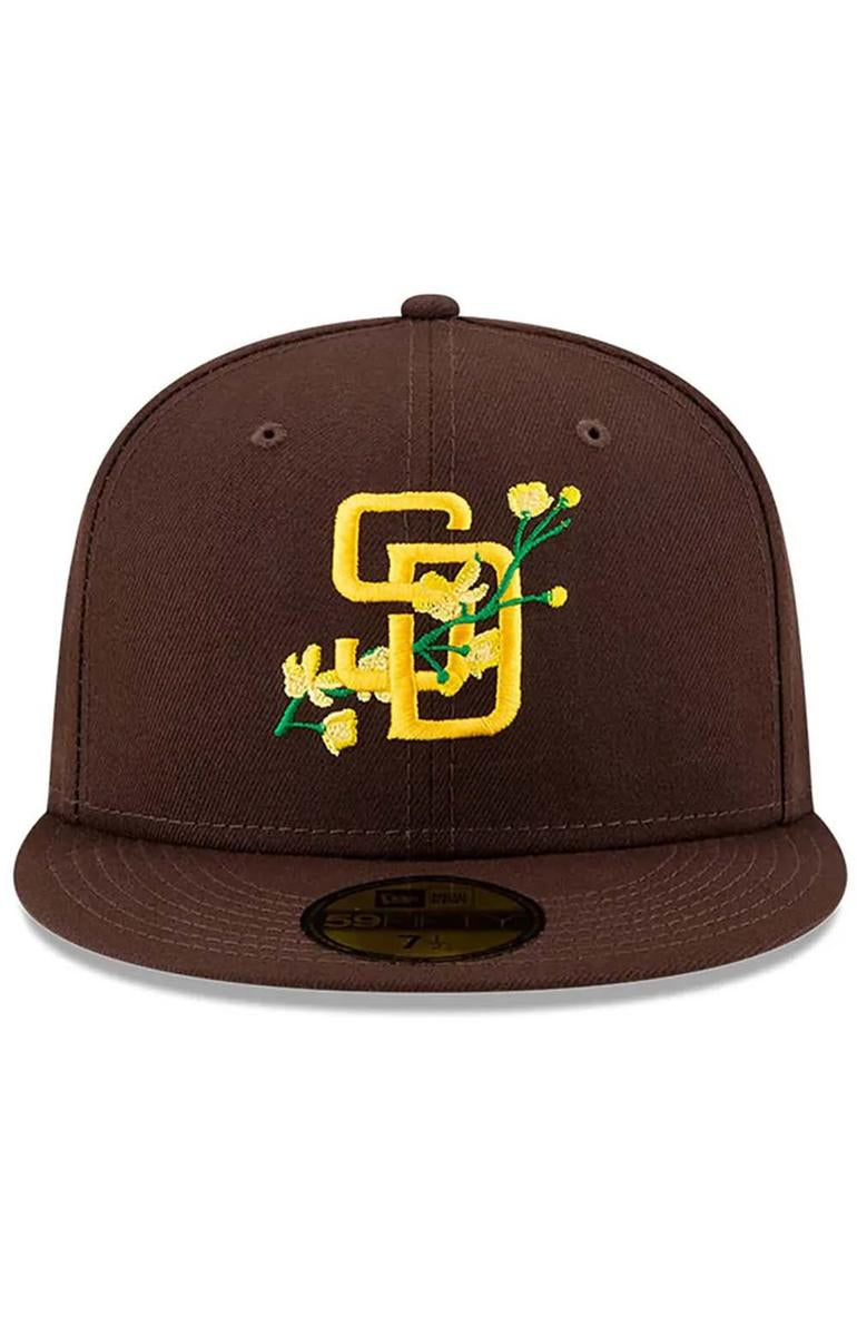 Gorgeous San Diego Padres Floral Logo 59FIFTY Fitted Cap - Grab Yours Now!