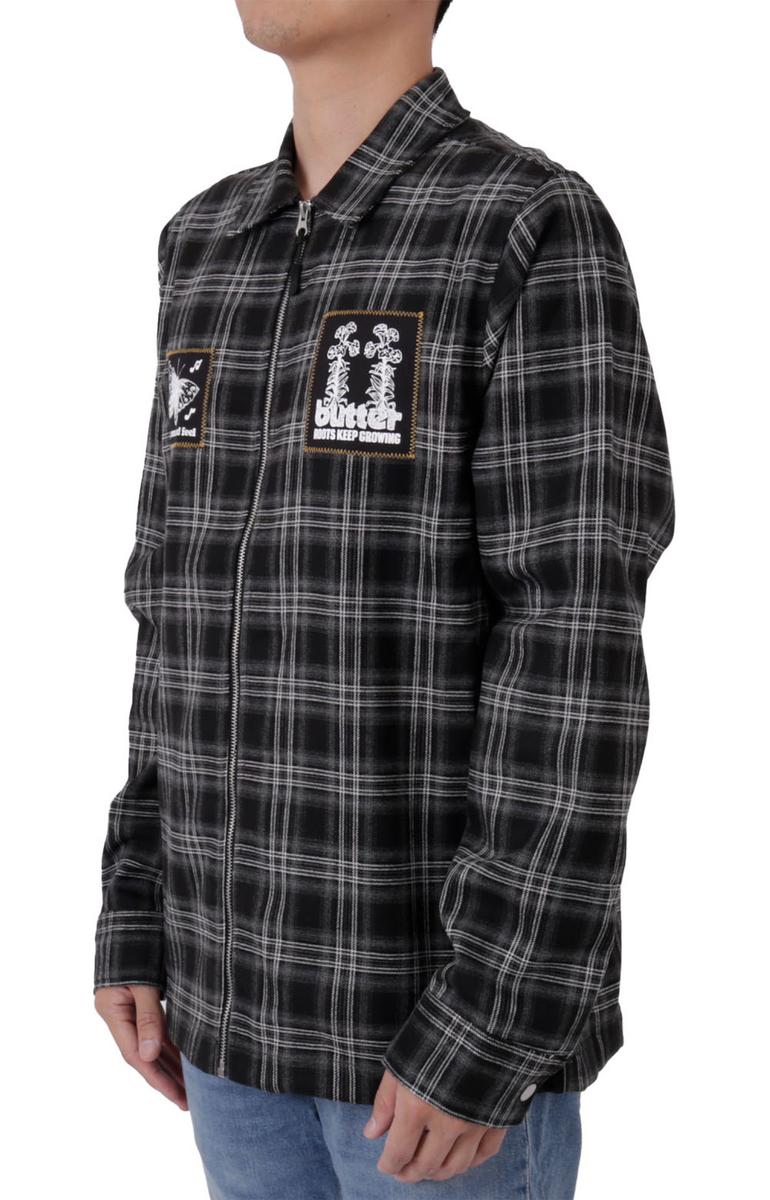 Stylish Melody Plaid Zip Jacket in Black/White - A Must-Have!