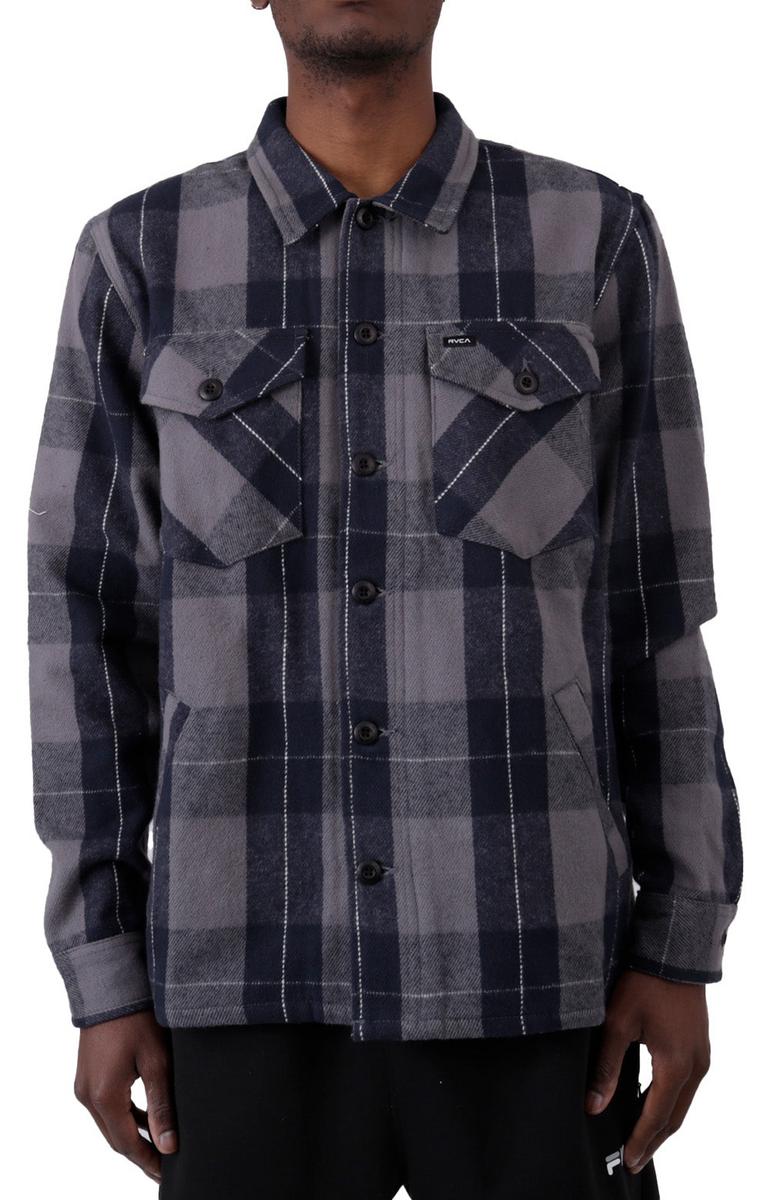 RVCA Flight Risk Cold Weather Shirt Jacket - Smoke