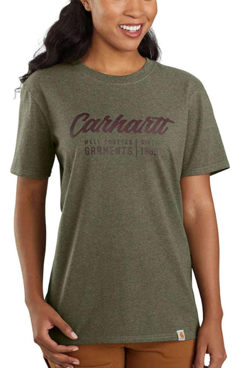 Carhartt Loose Fit Basil Heather Heavyweight Graphic T-Shirt - Must-Have!