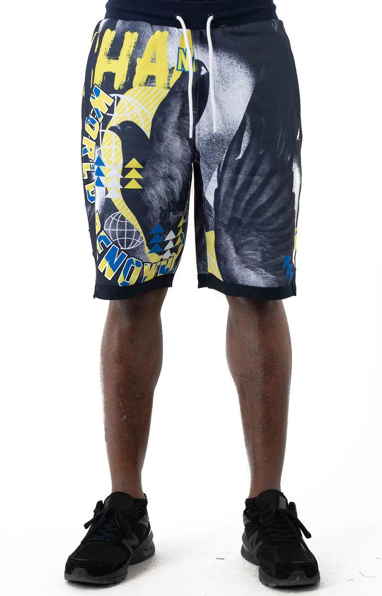 Stunning Navy Photo Pigeon Sweatshort - Grab Yours Now!
