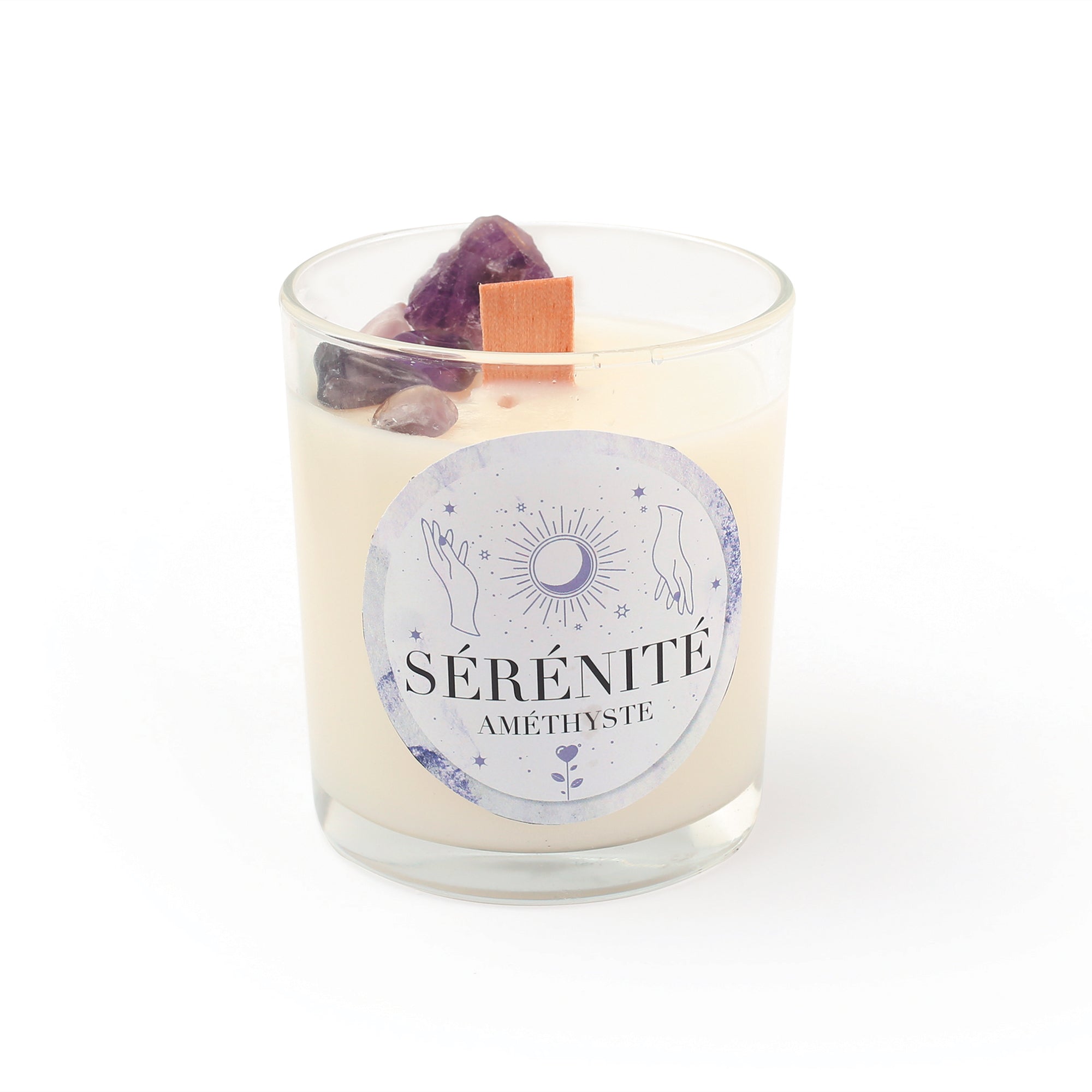Amethyst DIY Lithotherapy Candle Kit - Create Your Own!